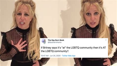 britney spears lesbian|Britney Spears Thanks LGBTQ Fans in Pride Month。